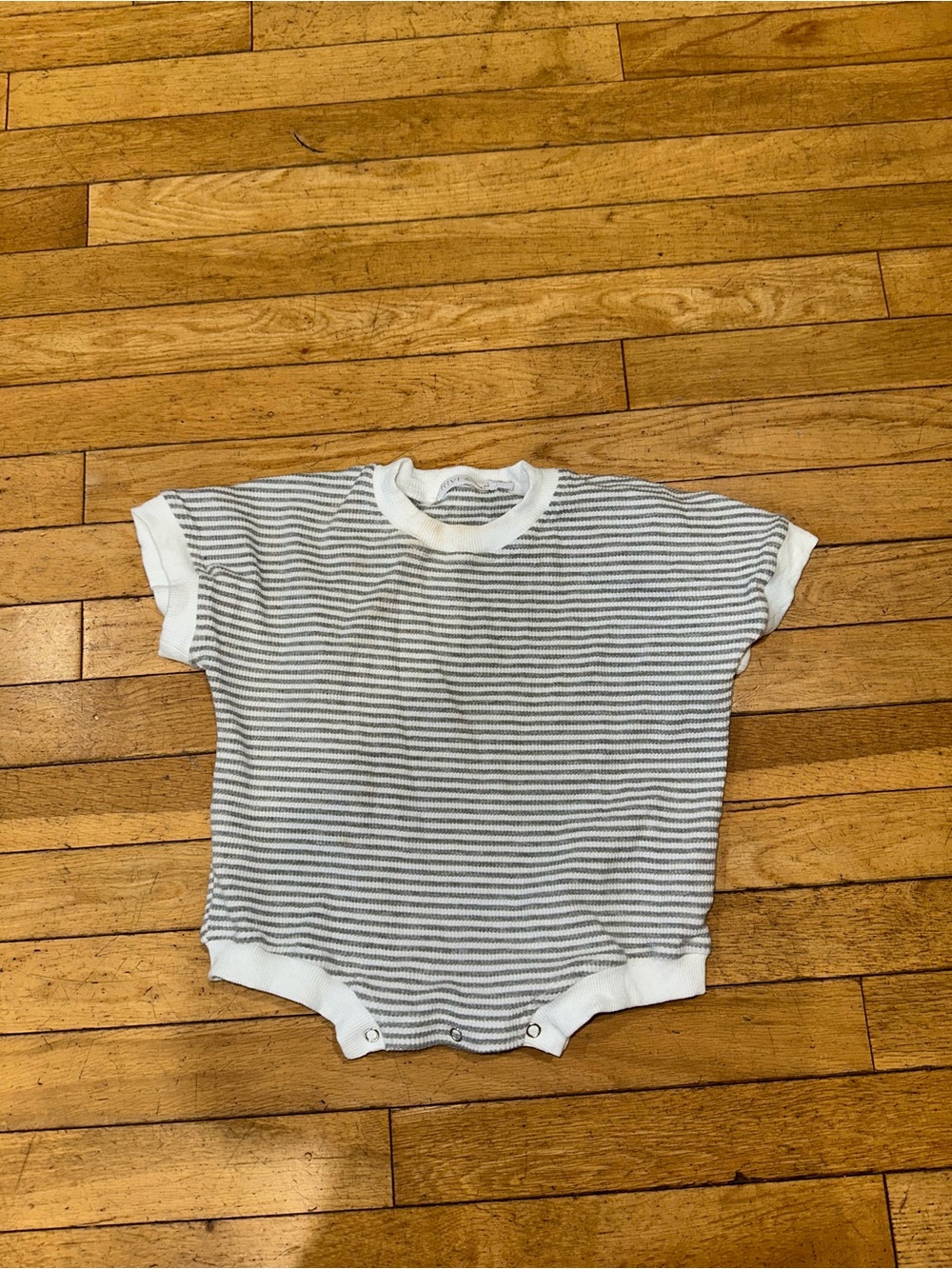 Baby Unisex Rivi & Kin striped short sleeve bubble onesie romper